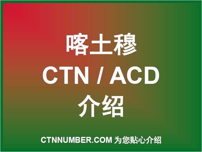 喀土穆CTN跟踪单